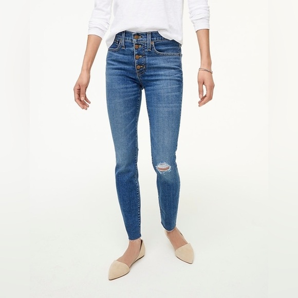 J Crew Factory 9" mid-rise skinny jean in signature stretch Size 27 - Picture 1 of 10